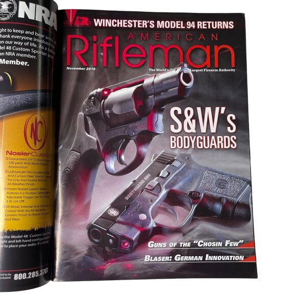 American Rifleman NRA Magazine November 2010 Vol 158 No 11 u National Rifle Asso - Picture 1 of 13